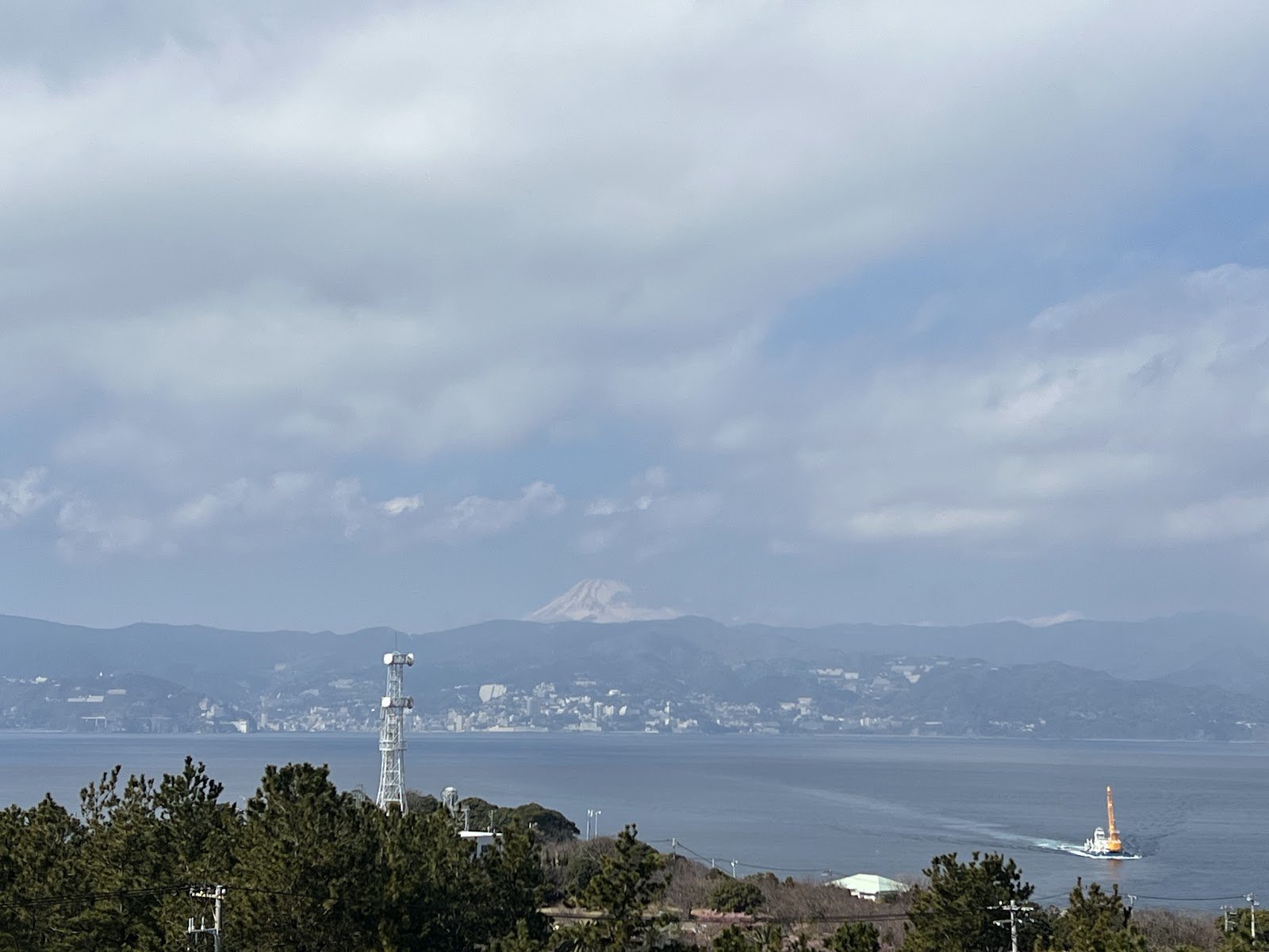 灯台からは熱海や富士山も見えた